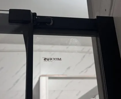 Душова кабіна без піддону Mixxus Premium Quadro SC01-120x80x195-TR Black прозоре скло 6мм (MI8293) — Photo 8