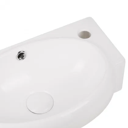 Раковина Qtap Leo 430x290x140 White з донним клапаном QT11115011RW — Photo 4
