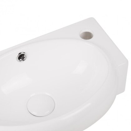 Раковина Qtap Leo 430x290x140 White з донним клапаном QT11115011RW — Photo 4