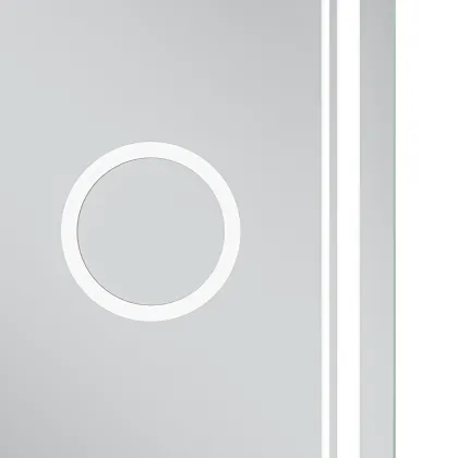 Дзеркало Mixxus Premium QUADRO MR20-100x80 з Led Touch, Anti-fog, димером, регулятором яскравості, лінзою (MP6623) — Photo 6