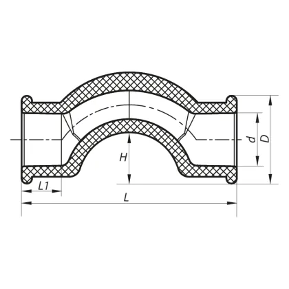 Обвід короткий Koer PPR 25 K0066.PRO (KP0078) — Photo 1