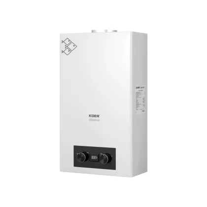 Газова колонка Koer KWH.G0110 WHITE димохідна 10 л/хв, колір білий (KR5553) — Photo 1