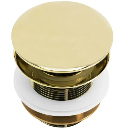 Донний клапан для ванни REA CLICK-CLACK GOLD 6 см* — Photo 2