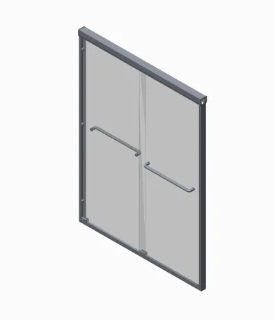 Двері в нішу Koer SR SD03-140x200-TR-01 прозоре скло Easy Clean 8мм, хром (KR5385) — Photo 2