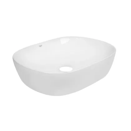 Комплект Qtap Aquarius: Раковина накладна прамокутна 465x375x115 мм White + Донний клапан PU02 — Photo 3