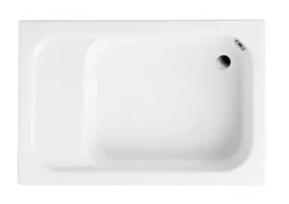 Душовий піддон із сидінням RONI, 120 x 80 х 40,5/26 см