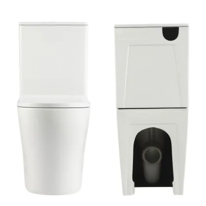 Унітаз підлоговий Qtap Virgo Ultra Quiet безобідковий з сидінням Soft-close WHITE QT18226092AW — Photo 4
