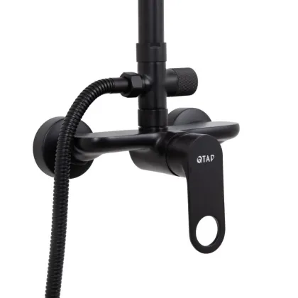 Душова система для душу Qtap Jay на два споживача QTJAY110BLM45550 Black Matt — Photo 2