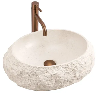 Умивальник (раковина) REA MIKA WARM BEIGE MATT накладний