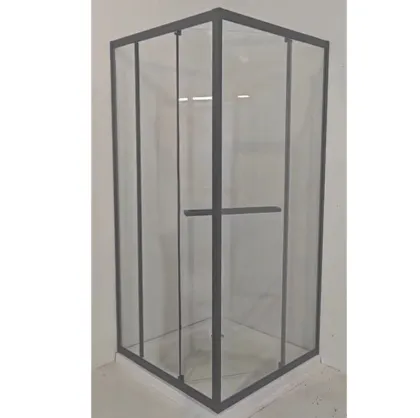 Душова кабіна з низьким піддоном Mixxus Style SCT01-90x90x200-TR Graphite прозоре скло 6мм (MI8432) — Photo 6
