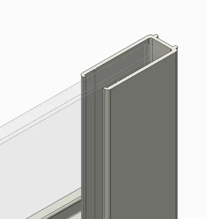 Двері в нішу Koer SR SD01-120x200-TR-12 прозоре скло Easy Clean 8мм, матове золото (KR5377) — Photo 31