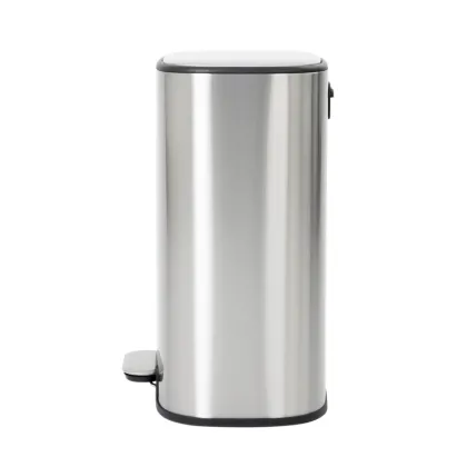 Відро для сміття з плавним закриттям овальне Mixxus Premium Diverse-TC0112 SS Color 12л колір наржавійка (MI7079) — Photo 1
