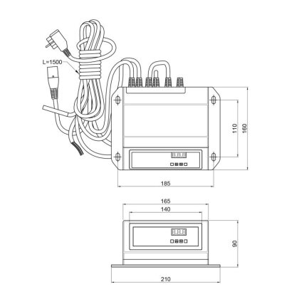 Контролер Thermo Alliance TA72v1PID для керування вентилятором, насосом ЦО, кімнатним термостатом — Photo 1