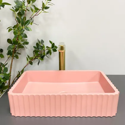 Умивальник (раковина) VBI FLORENTIA PINK MATT накладний — Photo 3
