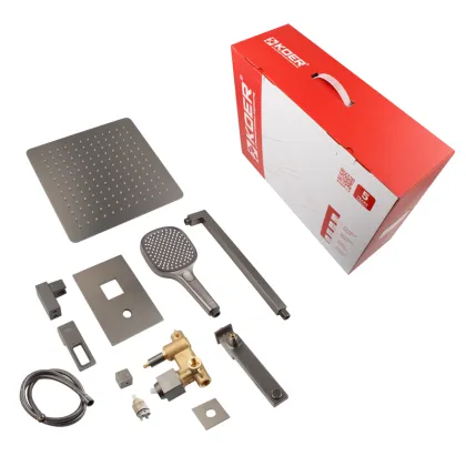 Душова система вбудована KOER KB-66009-07, 3 функціі (Колір графіт) (KR5991) — Photo 6
