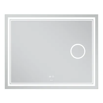 Дзеркало Mixxus Premium QUADRO MR20-100x80 з Led Touch, Anti-fog, димером, регулятором яскравості, лінзою (MP6623) — Photo 10