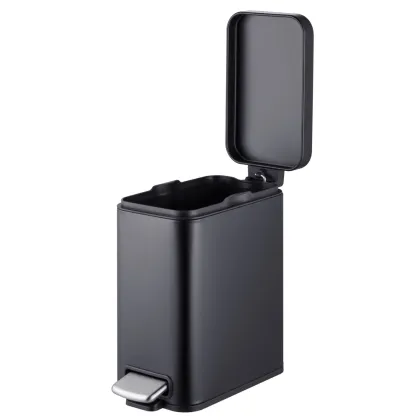 Відро для сміття з плавним закриттям прямокутне Mixxus Premium Quadro-TC0105 Black 5 л колір чорний (MI7061) — Photo 10