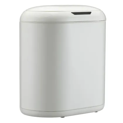 Відро для сміття сенсорне овальне Mixxus Premium Topper-TC0112 White 12л колір білий (MI7082)