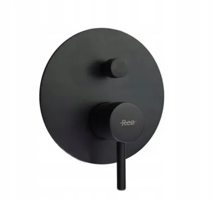Змішувач для ванни та душу REA LUNGO BLACK + BOX прихованого монтажу — Photo 3