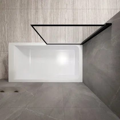 Шторка для ванни REA LAGOS 70 BLACK — Photo 4