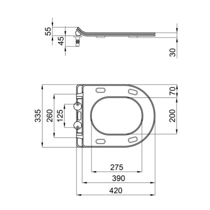 Сидіння для унітазу Qtap Presto з мікроліфтом Slim QT26991217AW — Photo 1