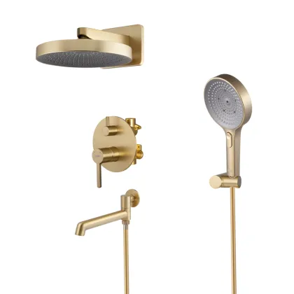 Душова система вбудована KOER KB-66029-12, 3 функції (Колір матове золото) (KR5957) — Photo 10