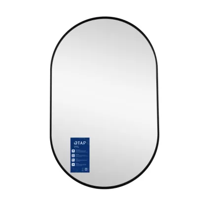 Дзеркало Qtap Scorpio (SC1) з LED-підсвічуванням Touch, з антизапотіванням, з димером, рег. темп. кольору (3000-6500K) Black QTSC500800 — Photo 1
