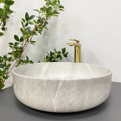 Умивальник (раковина) VBI BARI GREY STONE MATT накладний — Photo 3