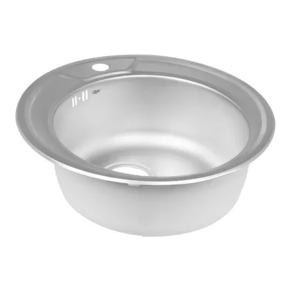 Кухонне миття Qtap D490 0,8 мм Satin (QTD490SAT08) — Photo 3
