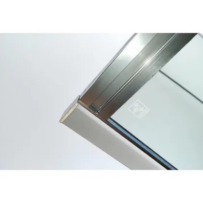 Шторки скляні на ванну розсувні Koer SR BS06-120x150-TR-07 прозоре скло Easy Clean 6мм, графіт (KR5947) — Photo 4