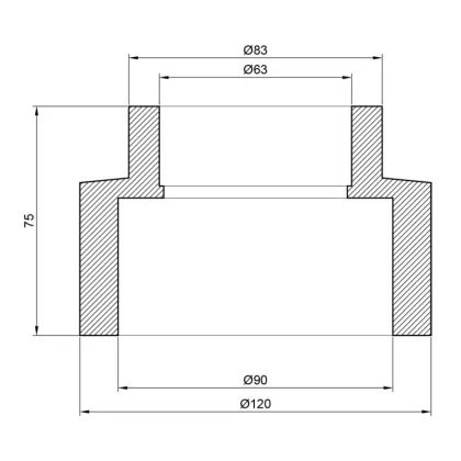 Муфта PPR Thermo Alliance 90х63 — Photo 1
