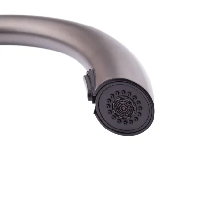 Змішувач для кухні з висувним виливом Mixxus Premium WARTA 014 GRAPHITE (MI6957) — Photo 7