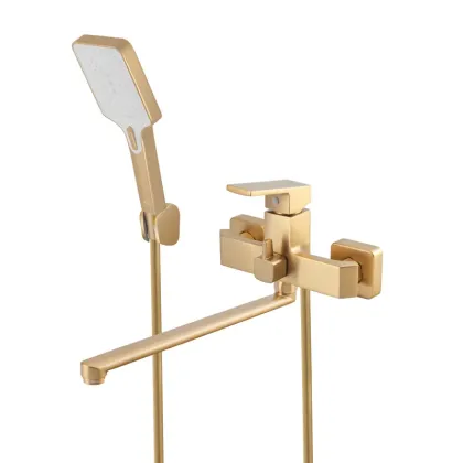 Змішувач для ванни Haiba GAUDI 006 EURO BRUSHED GOLD (HB9598)