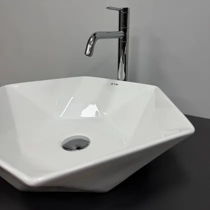 Умивальник (раковина) VBI ROCAZZO WHITE накладний — Photo 1