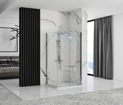 Душова кабіна REA MOLIER 90x90 CHROME — Photo 2