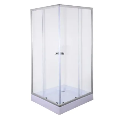 Душова кабіна без піддону Mixxus CUBIC SC01-90x90x185-TR CHROME прозоре скло 4мм (MI6906) — Photo 2