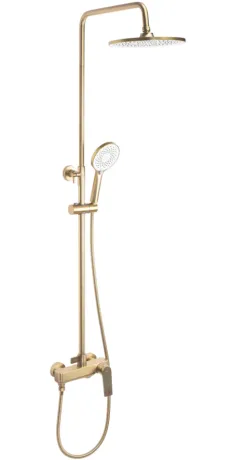 Душовий гарнітур REA AVALON BRUSHED GOLD матове золото з виливом — Photo 1