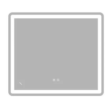 Дзеркало ZERIX MIRRA MR05-80x70-REVERSE з LED Touch, Anti-fog, димером, рег. яскравості (ZX6057)