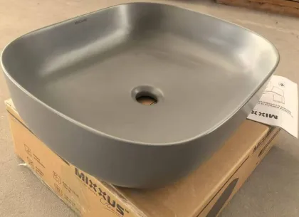 Раковина накладна Mixxus Premium DIVERSE-0115 GRAY 490x395x135mm (MP6650) — Photo 7
