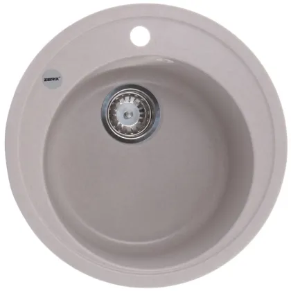 Мийка кухонна Zerix ZS-510R-06 Бежева (ZX4533)