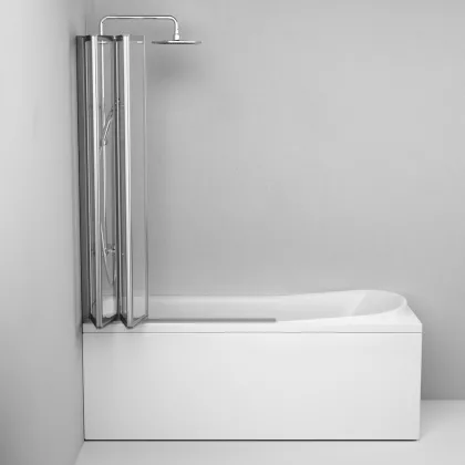 Душова шторка для ванни 100х140 см, поворотно-складна AM.PM WU80BS-100-140CT Like — Photo 4
