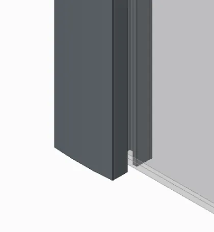 Шторки скляні на ванну Koer SR BS03-95x140-TR-01 прозоре скло 6мм, хром (KR5402) — Photo 2