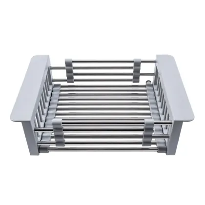 Сушарка для посуду ZERIX BAS-01.SUS GRAY з нерж. сталі SUS304 (колір сірий) (ZX6105)