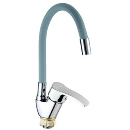 Змішувач для кухні Mixxus YUB4-279 Reflector Gray з сірим силіконовим виливом (MI6485)