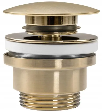 Донний клапан для раковини REA CLICK-CLACK BRUSHED GOLD універсальний