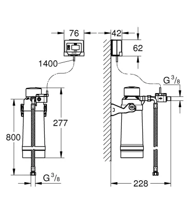 Фільтр, головка для фільтра та витратомір Grohe RED (40438001) — Photo 2