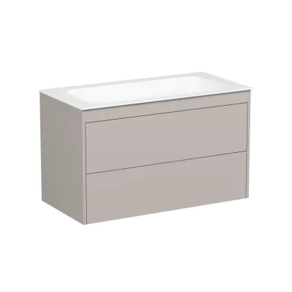 тумба + умивальник VILLEROY&amp;BOCH FINION, 100см, капучино матовий