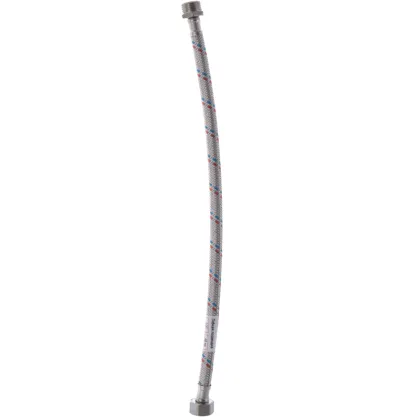 Гнучкий шланг для підключення води гайка 1/2'' - Штуцер 1/2'' (40 см) Zerix (ZX1561) — Photo 1