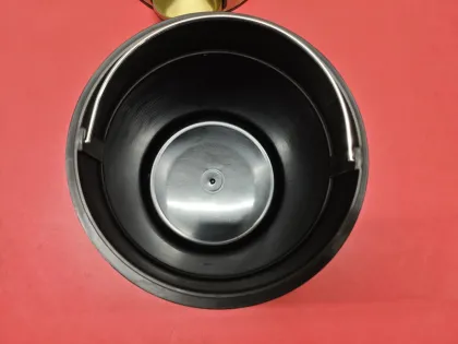 Відро для сміття з плавним закриттям кругле Mixxus Ellipse-TC0205 Brushed Gold 5л (колір матове золото) (MI8400) — Photo 8