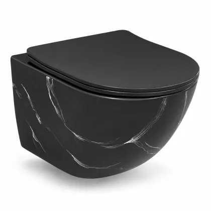 Підвісний унітаз VBI VULCANO BLACK STONE MATT TORNADO